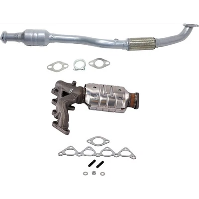 Catalytic Converters Set of 2 Front & Rear for Hyundai Elantra 2004-2006 Pair - Image 1 of 4