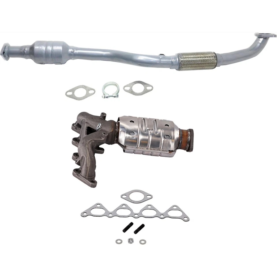 Catalytic Converters Set of 2 Front & Rear for Hyundai Elantra 2004-2006 Pair Foto 1 de 4