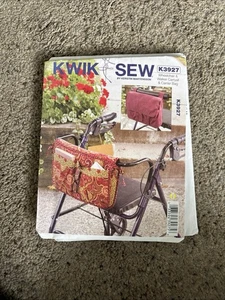 Kwik Sew  K3927 Wheelchair/Walker CARRYALL & CARRIER BAG pattern Uncut FF 2012 - Picture 1 of 2