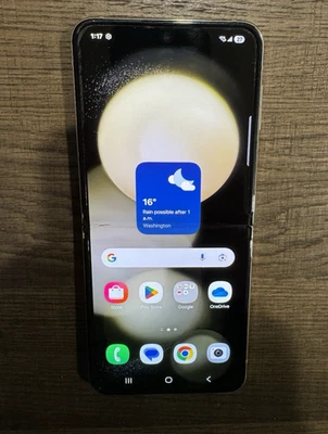 Samsung Galaxy Z Flip 5 5G SM-F731W 256GB Unlocked White Good - Image 1 of 4