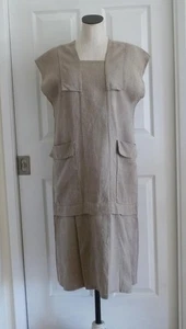 Vestido De Colección Angelheart Designs LINO Avena Lino Enormes Bolsillos Lagenlook S M L Usado en Excelente Condición - Imagen 1 de 14