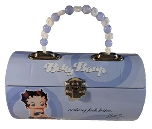 BOLSO BETTY BOOP METAL AZUL CON ASA DE CUENTAS DE TIN BOX COMPANY - Imagen 1 de 7