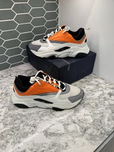 Größe 44EU (11 US) - Dior B22 Reflective Sneaker Orange Weiß Schwarz - Bild 1 von 10