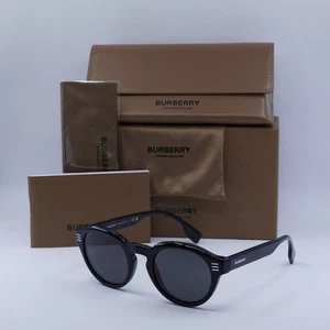 Occhiali da sole Burberry Be4404 300187 nero/grigio scuro 50-23-150 nuovi autentici - Foto 1 di 7
