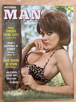 MODERN MAN Magazine September 1964 PINUP High Grade FILE COPY Glamour Cheesecake - Image 1 of 4