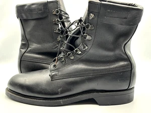 VTG Mint Biltrite Military Black Boots Mens Size 9.5 Cove Shoe Co Steel Toe 1985 - Picture 1 of 14
