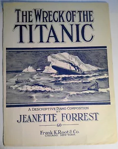 L'épave du Titanic, par Jeanette Forrest - partition, 1912 originale - Photo 1 sur 7