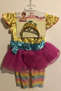 Disney Collection Fancy Nancy Costume Set Dress-Up Halloween 3-Pc 3T Toddler - Picture 1 of 4