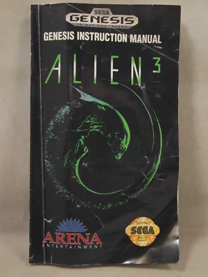 Alien 3 (SEGA Genesis) Authentic MANUAL ONLY - Image 1 of 4