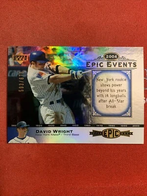 Upper Deck Epic Events #EE28 2006 David Wright 503/675 centrado bonita gema nítida Foto 1 de 4