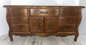 Cómoda moderna miniatura joyero caja de música funciona 9 cajones madera Japón 17x9x8 - Imagen 1 de 14