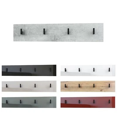 Wandgarderobe Garderobenleiste Wandpaneel Linea V2 - Hochglanz oder Naturtöne - Bild 1 von 3