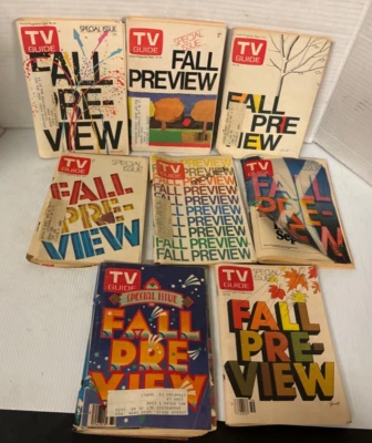 Vintage TV Guides Special Issues Eight Fall Previews - 1973,74,75,78,79,77,79,80 - Image 1 of 4