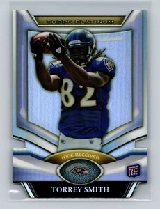 Torrey Smith RC 2011 Topps Platinum Silver troquelado #PDC-TS Baltimore Ravens - Imagen 1 de 2