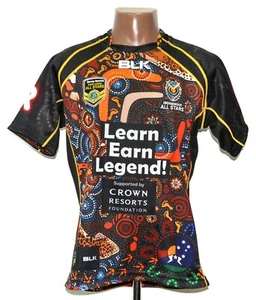 NRL HARVEY NORMAN ALL STARS RUGBY LEAGUE SHIRT BLK SIZE M - Picture 1 of 4