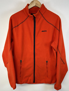 Musto Fleece Jacket Orange Full Zip Evolution Arctic 240 Mens Long Sleeve UK L