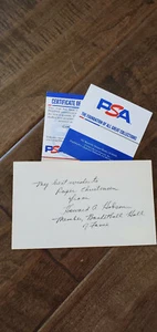 HOWARD HOBSON SIGNED 3X5 INDEX CARD OREGON YALE BASKETBALL HALL OF FAME PSA DNA - Picture 1 of 1