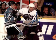 Mike Gartner Signed Autographed 95/96 Skybox card Toronto Maple Leafs