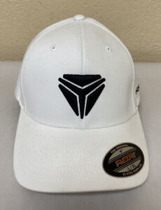 Polaris SS Shield Logo Flex Fit Hat, White Men’s Size: L/XL PN #2860617 /#M1256