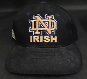Vtg Notre Dame Fighting Irish Hat Snapback Zephyr Graf-X Blue/Gold Cap NEW! - Picture 1 of 5