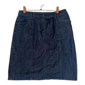 Jones New York signature women Blue Jean Denim Skirt size 4 - Picture 1 of 6