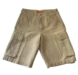 UNIONBAY Carpenter Shorts Wide Leg Skater Vintage Y2K Tan Khaki Size 31 - Picture 1 of 4