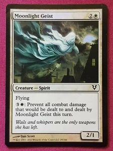 Magic The Gathering AVACYN RESTORED FOIL MOONLIGHT GEIST white card MTG - Picture 1 of 2