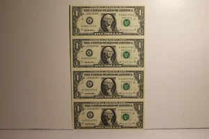 1995 $1 KB 4 Note Sheet - Picture 1 of 2