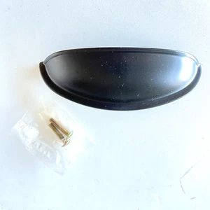 Hickory Hardware Cabinet Drawer Pull Brass with Dark Bronze Satin Finish - Picture 1 of 5