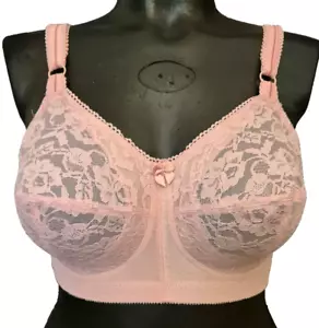 Sujetador de encaje Goddess USA 386 para mujer talla 85C UK 38C sujetador de copa completa sin aros rosa - Imagen 1 de 8