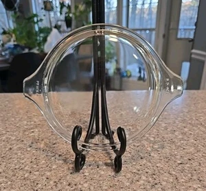 Vtg Pyrex 470-C Clear Glass 6” Flat Cover Lid Round Tab Handles - Picture 1 of 4