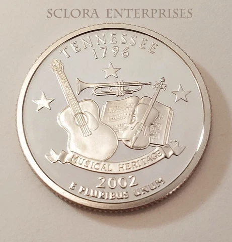 2002 S TENNESSEE  *CLAD PROOF*  STATE QUARTER   **FREE SHIPPING** Cover