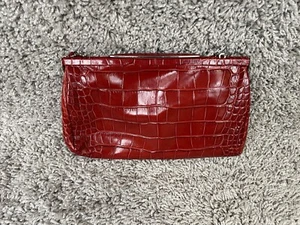 Furla Red-Brown Embossed Leather Women’s Handbag - Excellent Condition - Picture 1 of 5