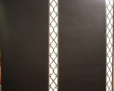 PAPEL PINTADO LAVABLE A RAYAS BLANCO Y NEGRO ESTILO ART DECO / ARTESANAL #FD62948 Foto 1 de 4