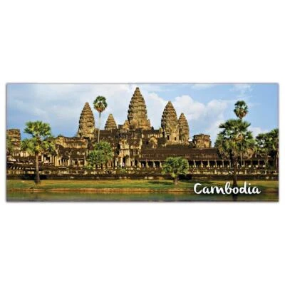 Gift Sticker : CAMBODIA ANGKOR WAT Cambodian Pride Flag Country Souvenir Temple