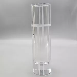 Kate Spade NY Lenox Crystal Glass Bud Vase Etched Stripe 7.5" Cylindrical - Picture 1 of 11
