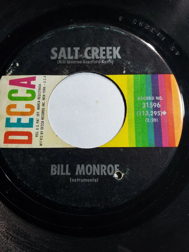  Bill Monroe - Darling Corey / Salt Creek - Decca VG F80 - Image 1 of 1
