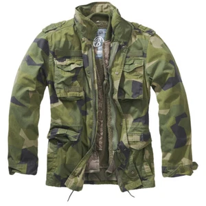 Brandit Classic M65 Mens Field Jacket Lining Hunting Parka Coat Swedish Camo - Picture 1 of 11