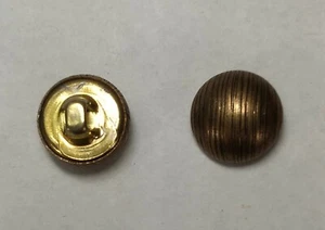 C&C Metal Products 5074 D LINED LIVERY Metal Buttons 1/2 In Antique Gold 144-pk - Picture 1 of 6