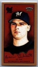 BEN SHEETS 2003 Topps 205 Polar Bear MINI Baseball Card #63 Milwaukee Brewers