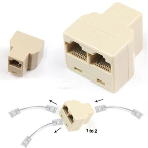 CAVO duplicatore Splitter Sdoppiatore RJ45 di RETE Ethernet INTERNET prolunga kj - Foto 1 di 7