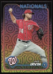 2024 Topps Jake Irvin #621 Holiday Foil Parallel Washington Nationals - Imagen 1 de 2