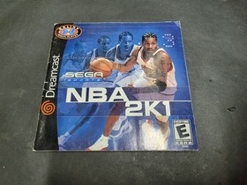 NBA 2K1 Instruction Manual ONLY! (Sega Dreamcast) Booklet