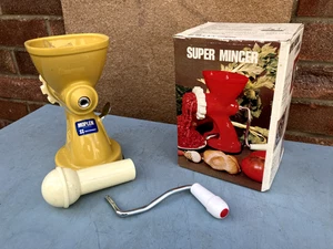 VINTAGE 70er SUPER 2 BABY BREV FLEISCHWOLF MADE IN ITALY UNBENUTZT MIT BOX GANZ KUNSTSTOFF - Bild 1 von 17