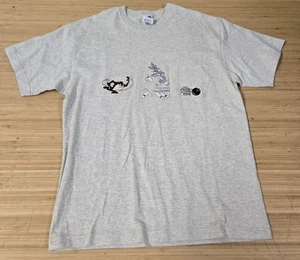 Looney Tunes Shirt Mens Small Bugs Bunny Taz Bowling Cartoon Warner Bros Pocket - Picture 1 of 5