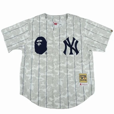 Bape Mitchell & Ness New York Yankees Baseball Jersey Size 44 L - Image 1 of 4