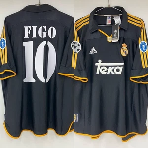 Luis Figo #10 Real Madrid 00/01 Away Jersey Portugal Official Adidas L New w/Tag - Picture 1 of 10