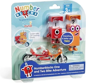 hand2mind Numberblocks One and Two Bike Adventure Cartoon Action Figure Toy Set - Picture 1 of 8