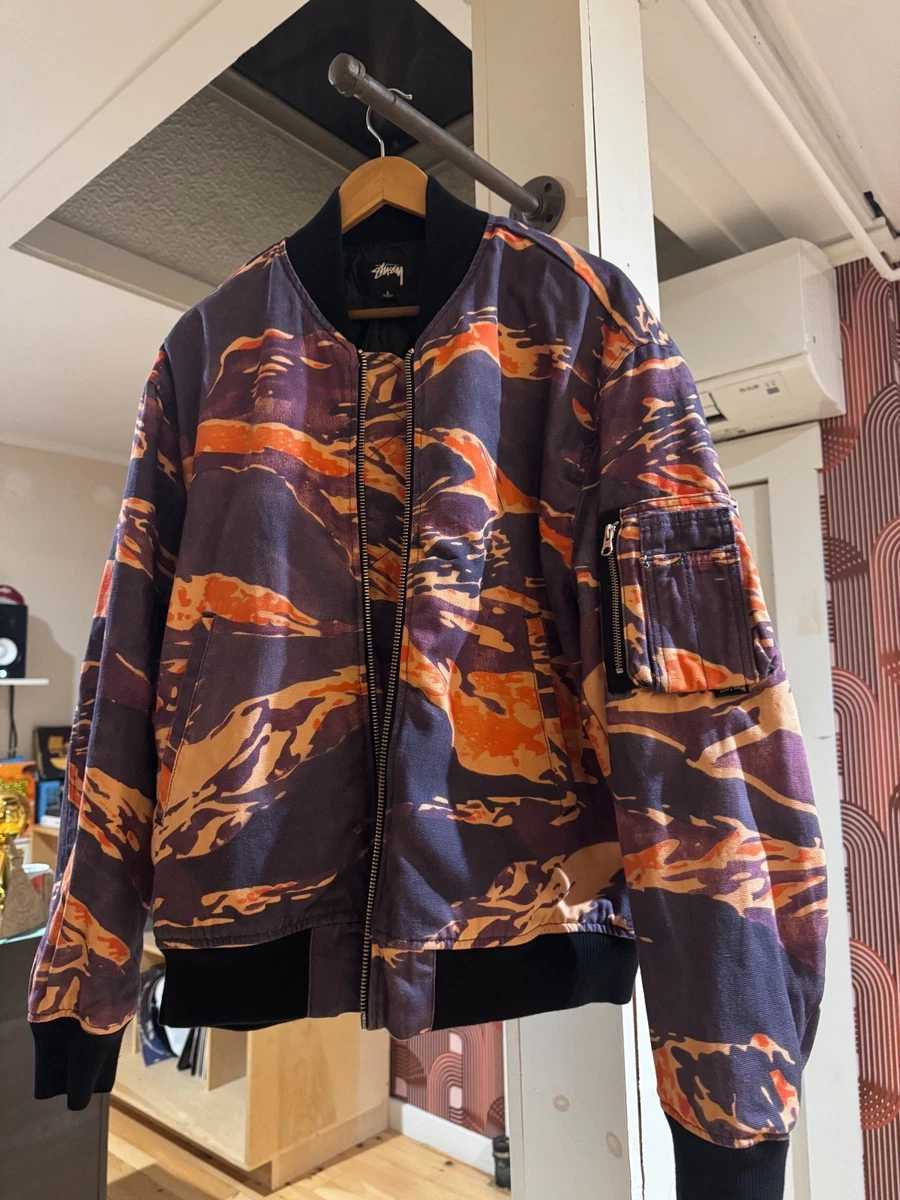 STUSSY Tigris Canvas Bomber Jacket *Large* | eBay