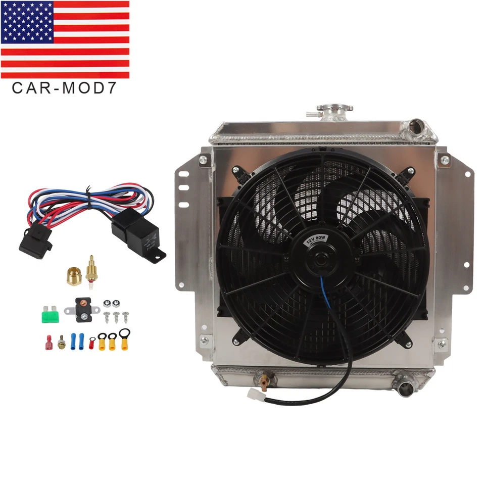 For 1981-1996 Suzuki Sierra Samurai SJ410 SJ413 1.3L 2 Row Radiator Shroud Fan Foto 1 de 4